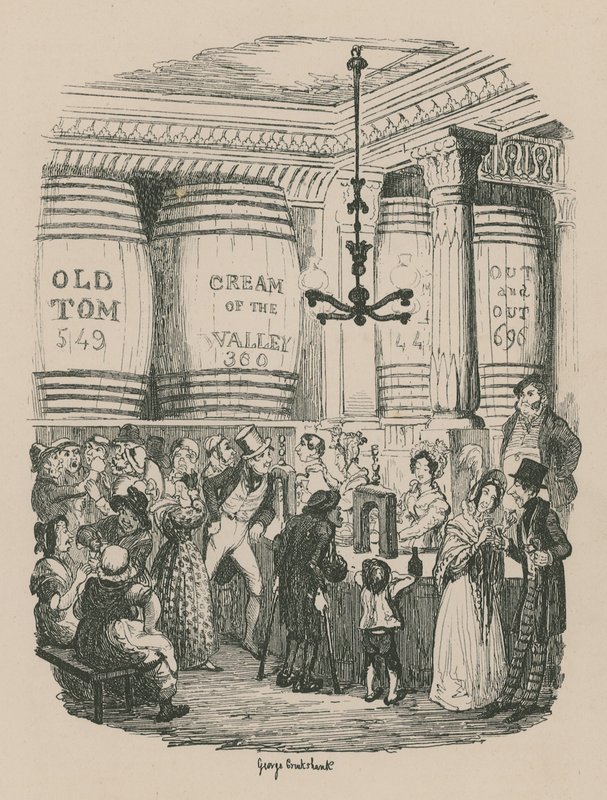 The Gin Shop by George Cruikshank