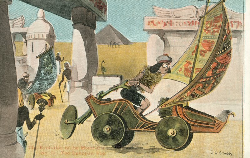 The Evolution of the Motor Car by George Ernest (after) Studdy