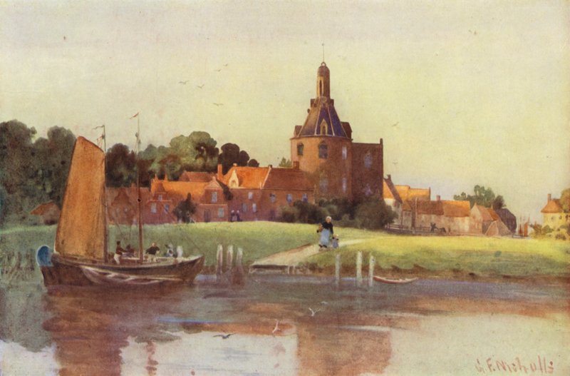 A View in the Town of Enkhuizen by George Franck Nicholls