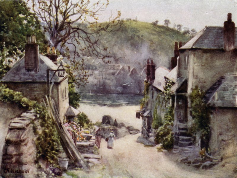 Bodinnick Ferry, Fowey by George Franck Nicholls