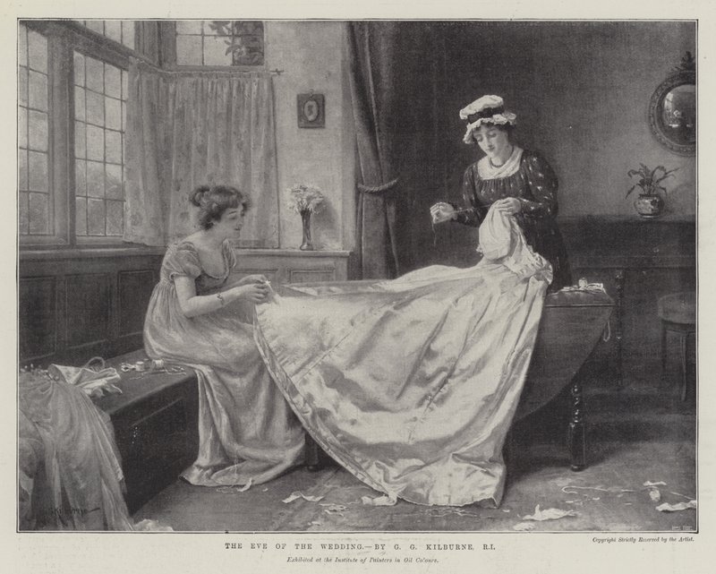 The Eve of the Wedding by George Goodwin Kilburne