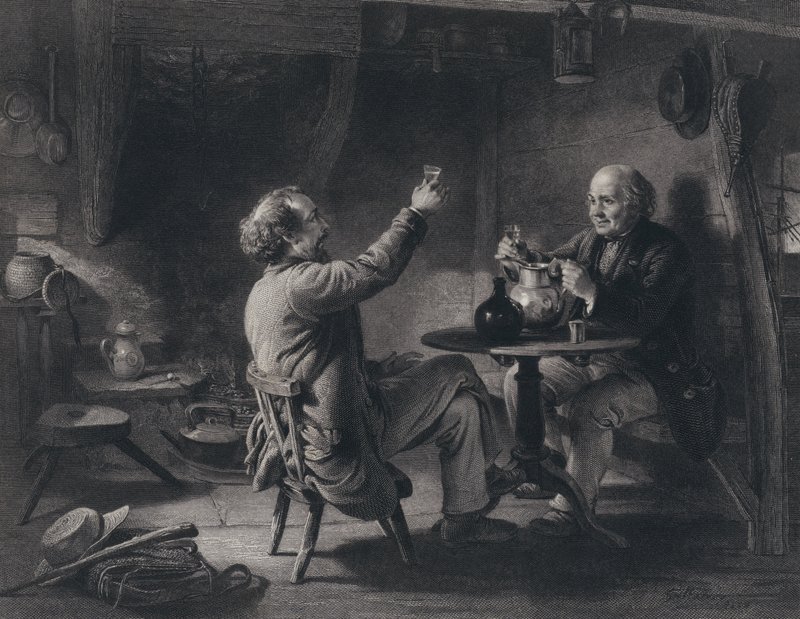 Illustration for Auld Lang Syne by Robert Burns by George Harvey