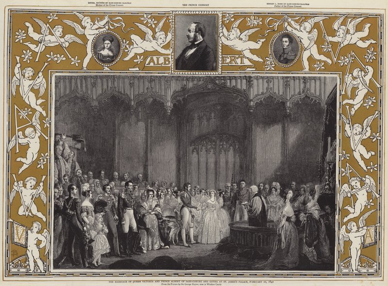 The Marriage of Queen Victoria and Prince Albert of Saxe-Coburg and Gotha at St James