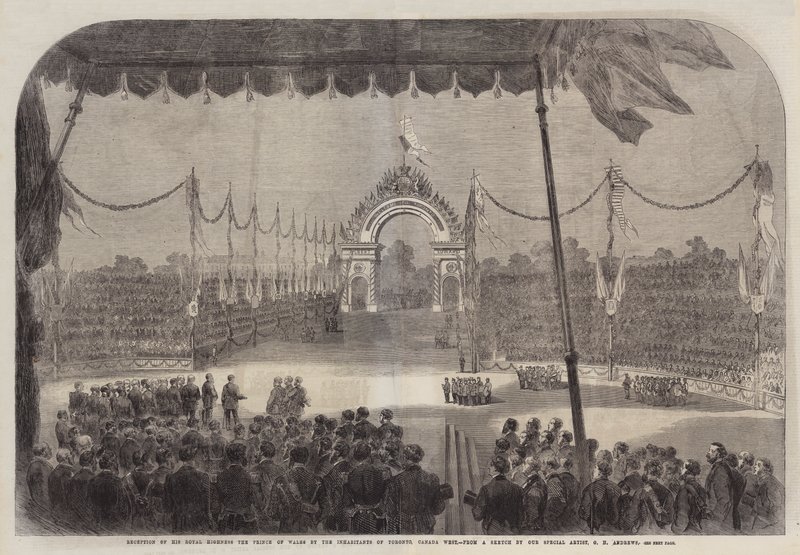 Reception of His Royal Highness the Prince of Wales by the Inhabitants of Toronto, Canada West by George Henry Andrews