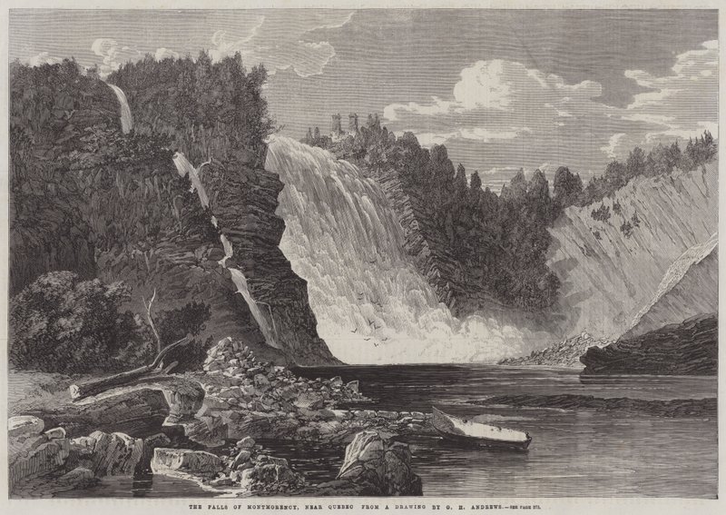 The Falls of Montmorency, near Quebec by George Henry Andrews
