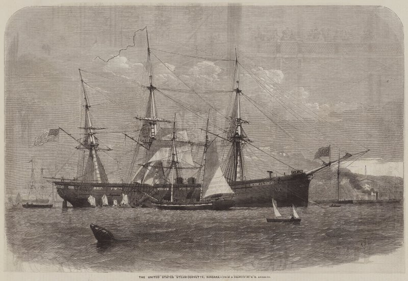 The United States Steam-Corvette, Niagara by George Henry Andrews