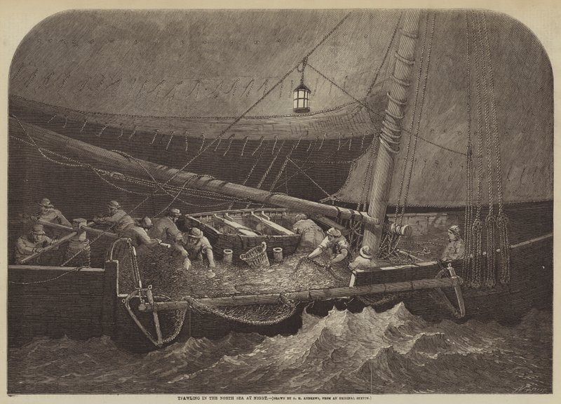 Trawling in the North Sea at Night by George Henry Andrews