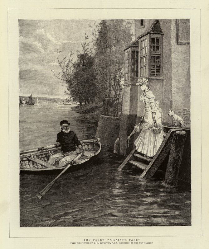 The Ferry, A Dainty Fare by George Henry Boughton