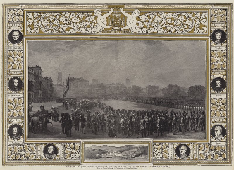 Her Majesty the Queen Distributing Medals to the Heroes from the Crimea on the Horse Guards Parade, 21 May 1855 by George Housman Thomas