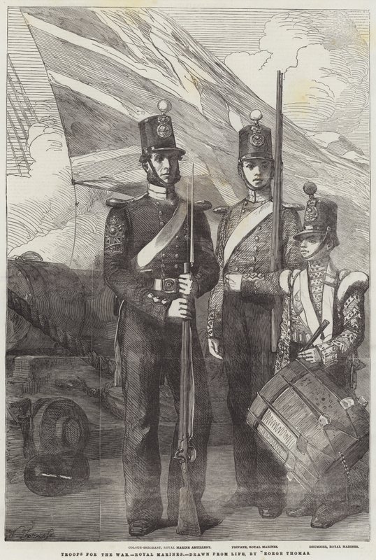 Troops for the War, Royal Marines by George Housman Thomas