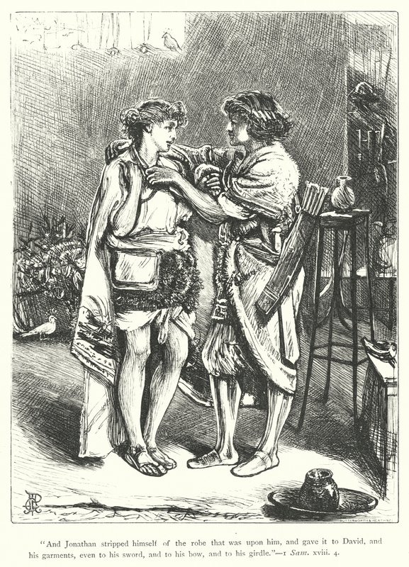David and Jonathan by George John Pinwell