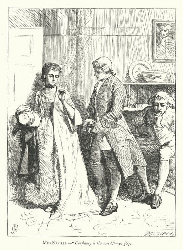 Illustration for She Stoops To Conquer by George John Pinwell