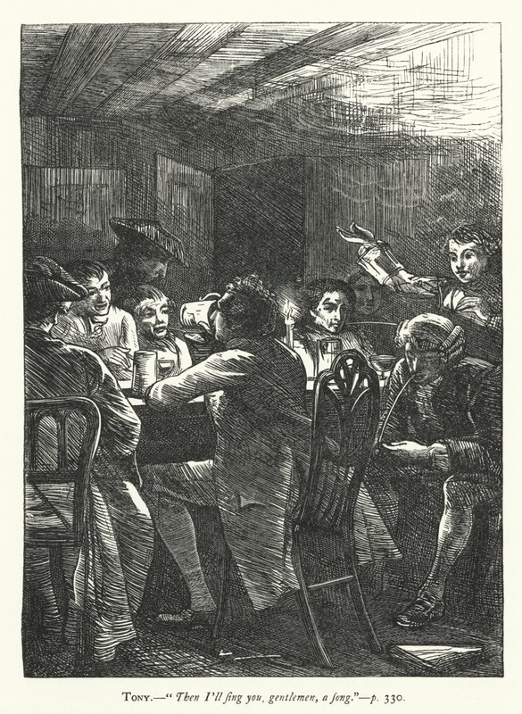 Illustration for She Stoops To Conquer by George John Pinwell