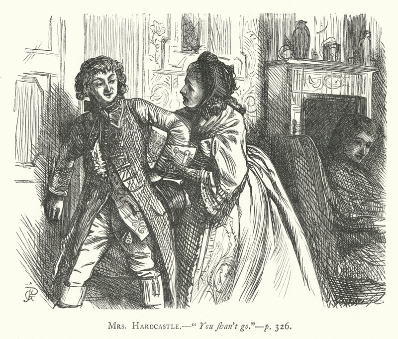 Illustration for She Stoops To Conquer by George John Pinwell