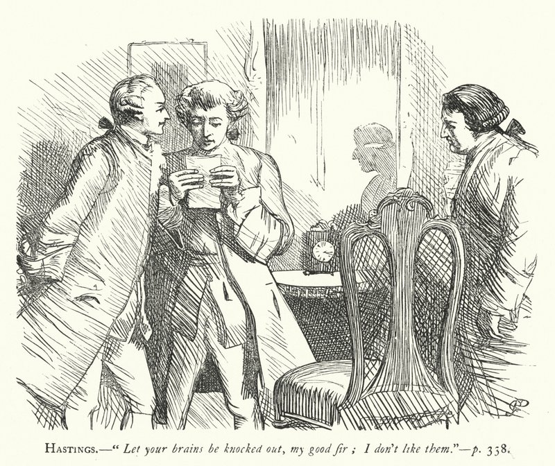 Illustration for She Stoops To Conquer (engraving) by George John Pinwell