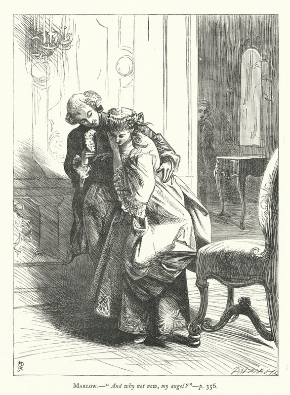 Illustration for She Stoops To Conquer (engraving) by George John Pinwell