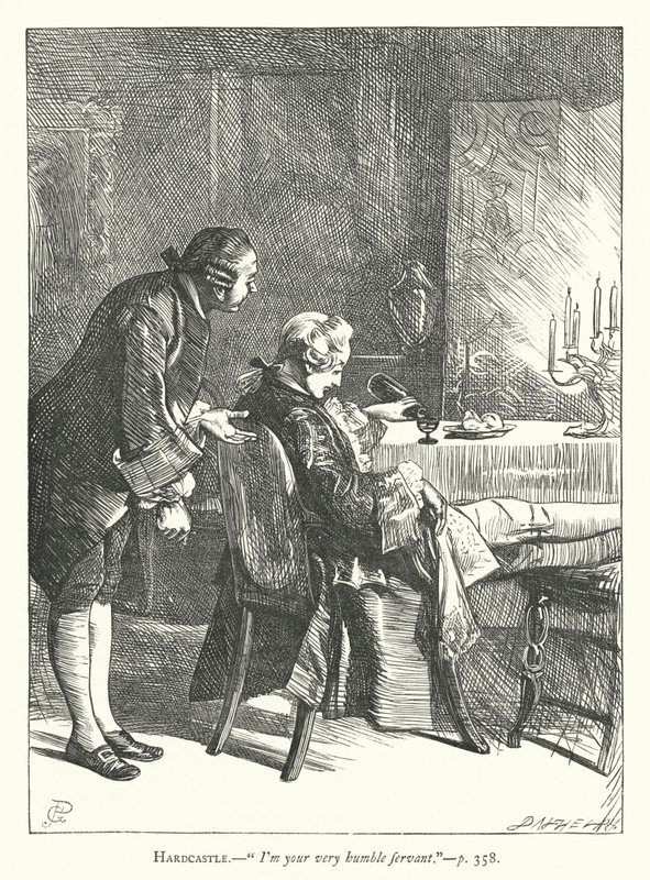 Illustration for She Stoops To Conquer by George John Pinwell