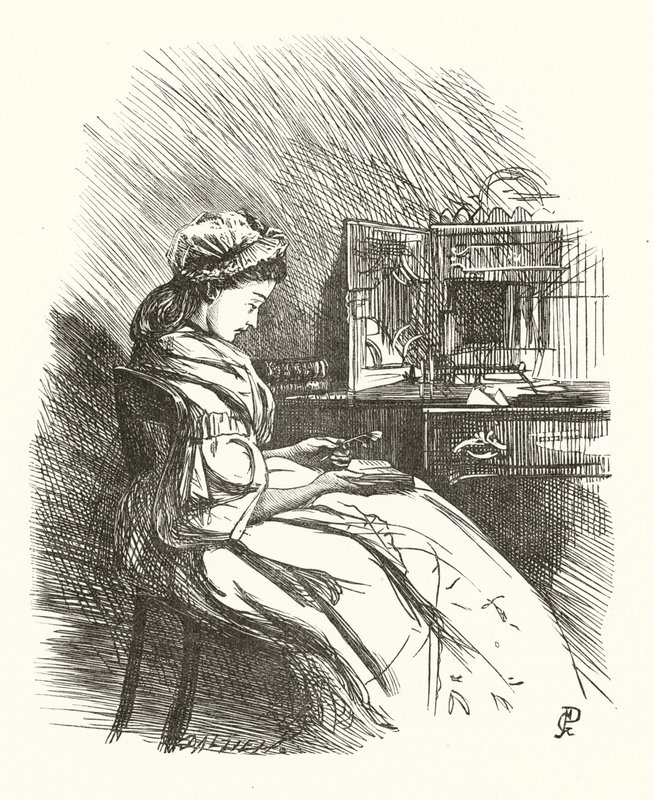 Illustration for Stanzas on Woman by George John Pinwell