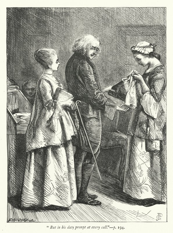 Illustration for The Deserted Village by George John Pinwell