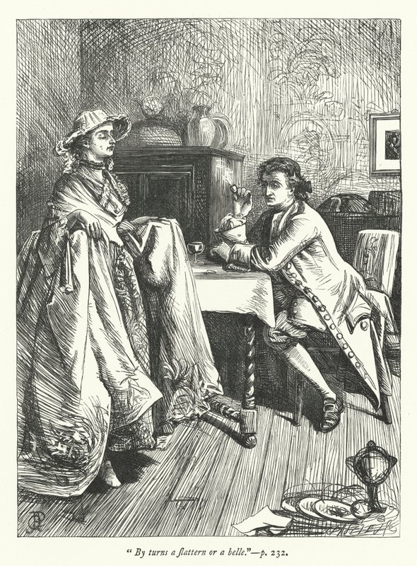 Illustration for The Double Transformation (engraving) by George John Pinwell