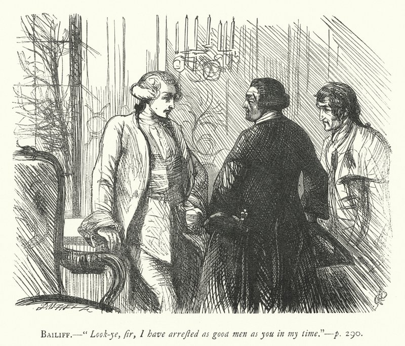 Illustration for The Good-Natured Man by George John Pinwell