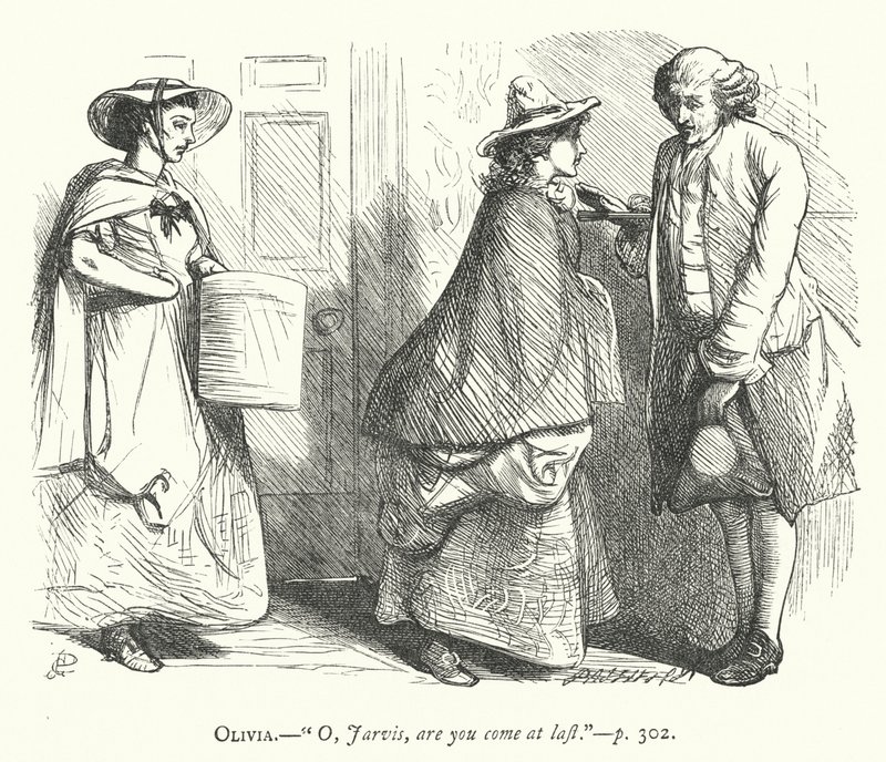 Illustration for The Good-Natured Man (engraving) by George John Pinwell
