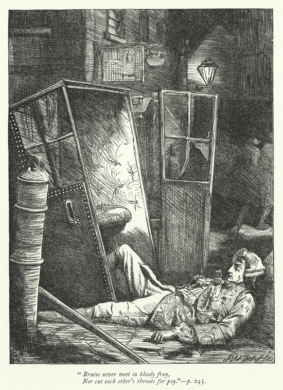 Illustration for The Logicians Refuted (engraving) by George John Pinwell