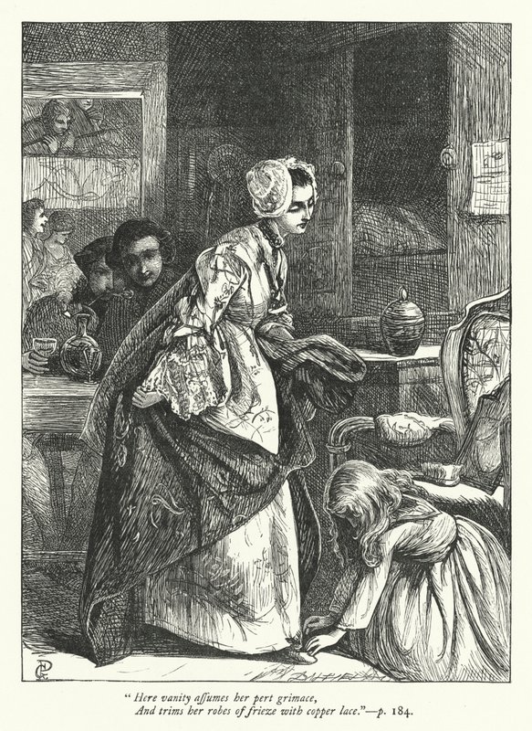 Illustration for The Traveller by George John Pinwell