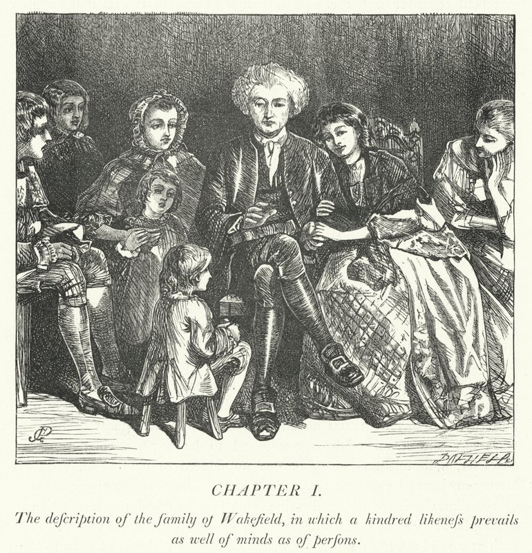Illustration for The Vicar of Wakefield by George John Pinwell