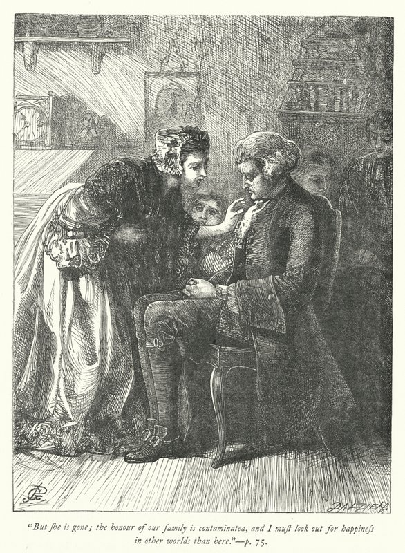 Illustration for The Vicar of Wakefield (engraving) by George John Pinwell