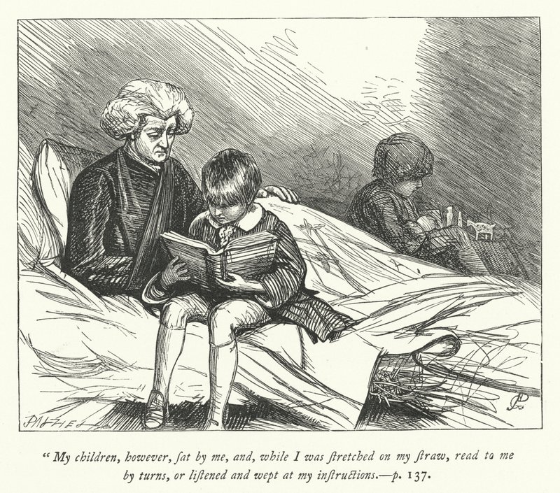 Illustration for The Vicar of Wakefield (engraving) by George John Pinwell