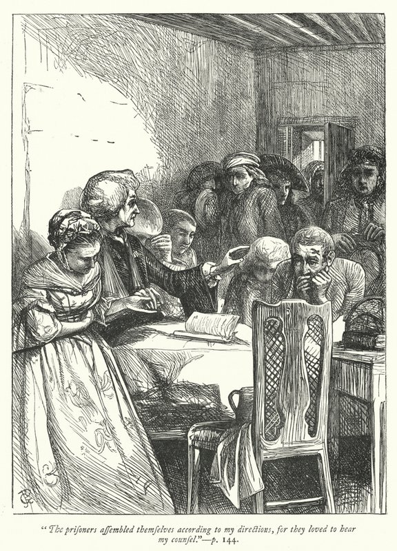 Illustration for The Vicar of Wakefield (engraving) by George John Pinwell