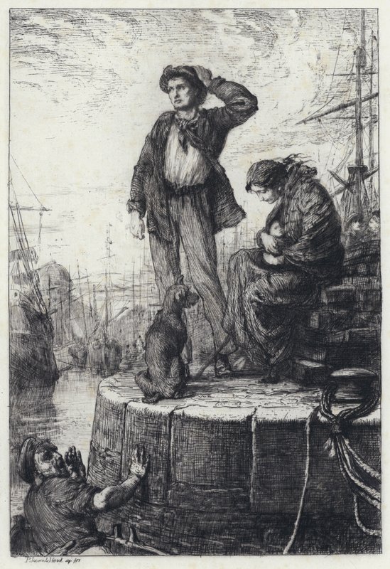 Emigrants at Liverpool by George Percy Jacomb Hood