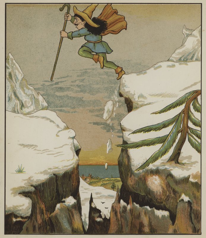 Illustration for Rumpelstiltskin by The Brothers Grimm by George R. Halkett