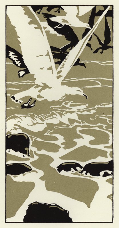 From the Beach Came a Large White Sea Gull by George Sheringham