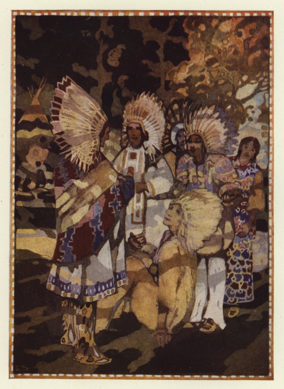 "I Am Tired of the Lonely Life; I Have Come for Your Daughter" by George Sheringham