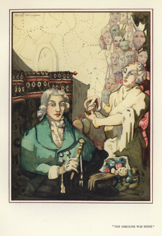 Illustration for The Happy Hypocrite by Max Beerbohm by George Sheringham