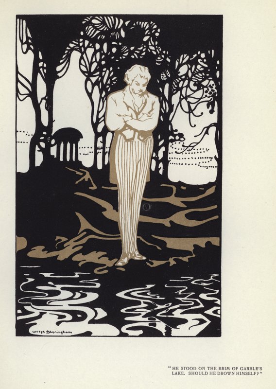 Illustration for The Happy Hypocrite by Max Beerbohm by George Sheringham