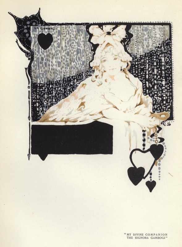 Illustration for The Happy Hypocrite by Max Beerbohm by George Sheringham