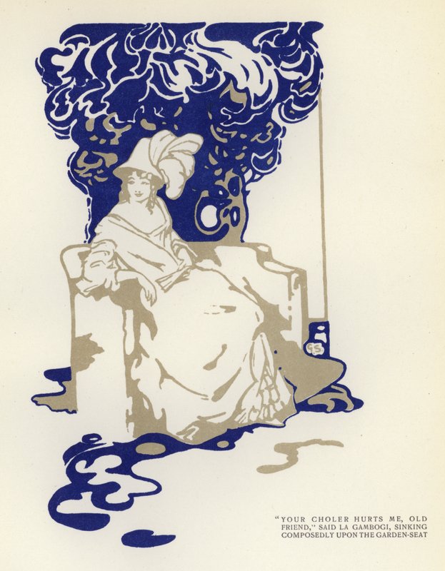 Illustration for The Happy Hypocrite by Max Beerbohm by George Sheringham
