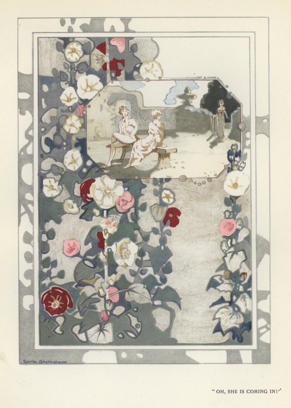 Illustration for The Happy Hypocrite by Max Beerbohm by George Sheringham