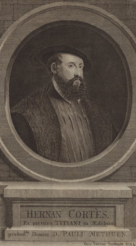 Hernan Cortes, Spanish conquistador by George after Vertue