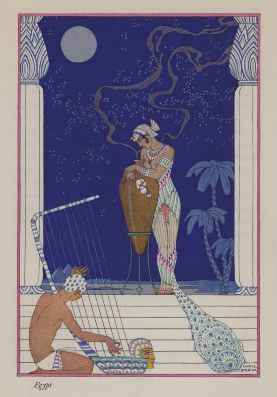 The Romance of Perfume: Ancient Egypt by Georges (after) Barbier