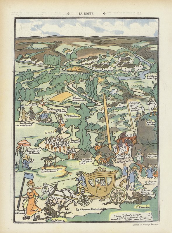 Illustration for Le Rire by Georges Delaw