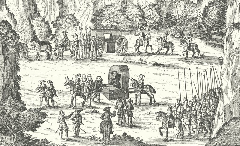 Release of John Frederick I, Elector of Saxony, from captivity at the hands of the Holy Roman Emperor Charles V in Linz, Austria, 1552 by German School
