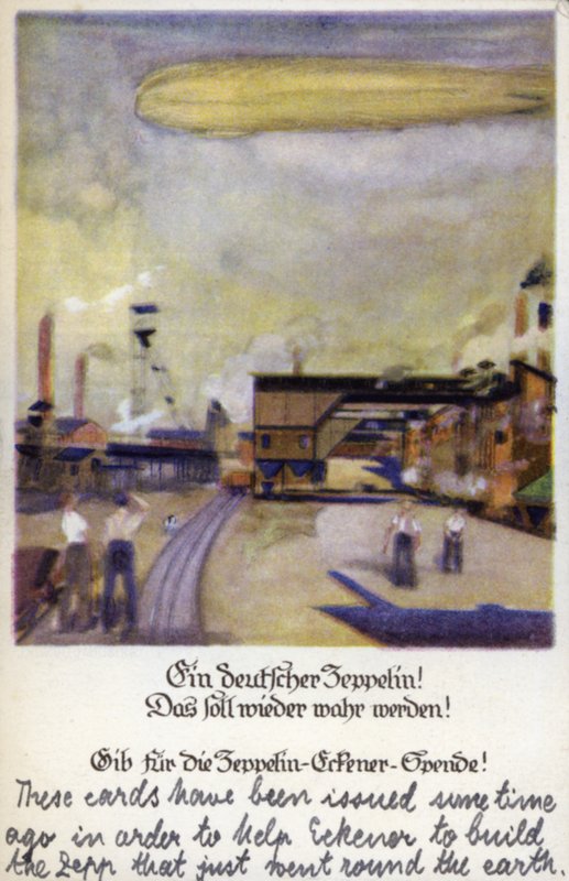 A German Zeppelin! by German School