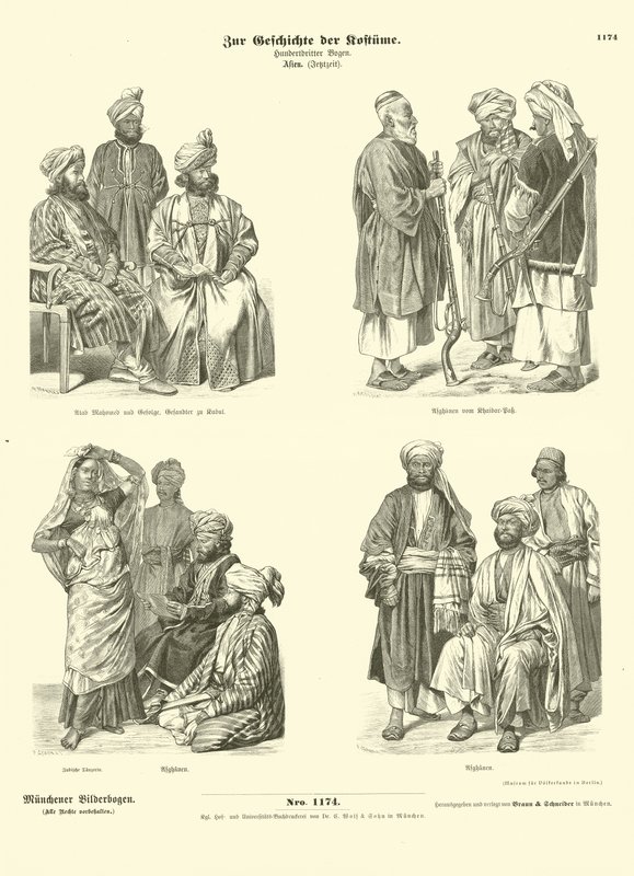 Afghan Costumes, 19th Century by German School