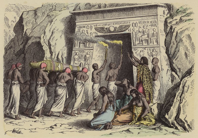 Ancient Egyptian Burial by German School
