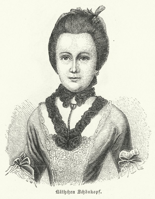 Anna Katharina Schoenkopf (1746-1810), Inspiration for German Author Johann Wolfgang Goethe