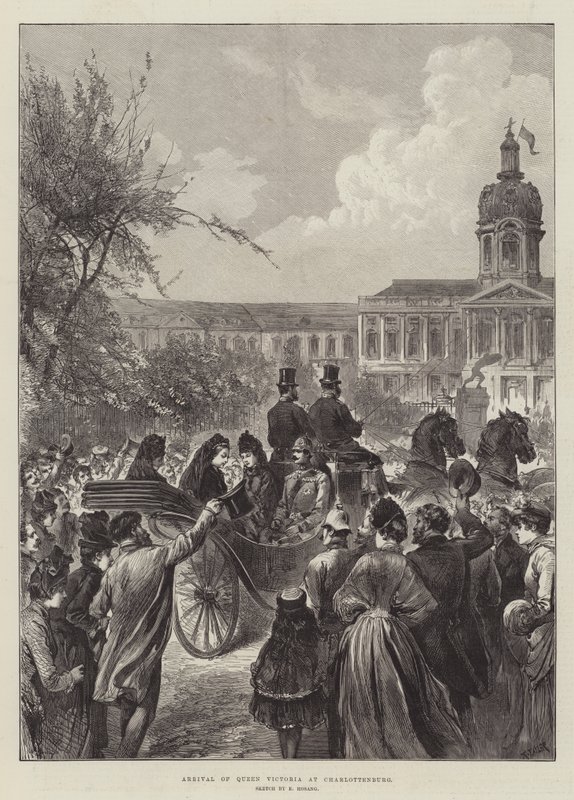 Arrival of Queen Victoria at Charlottenburg by German School